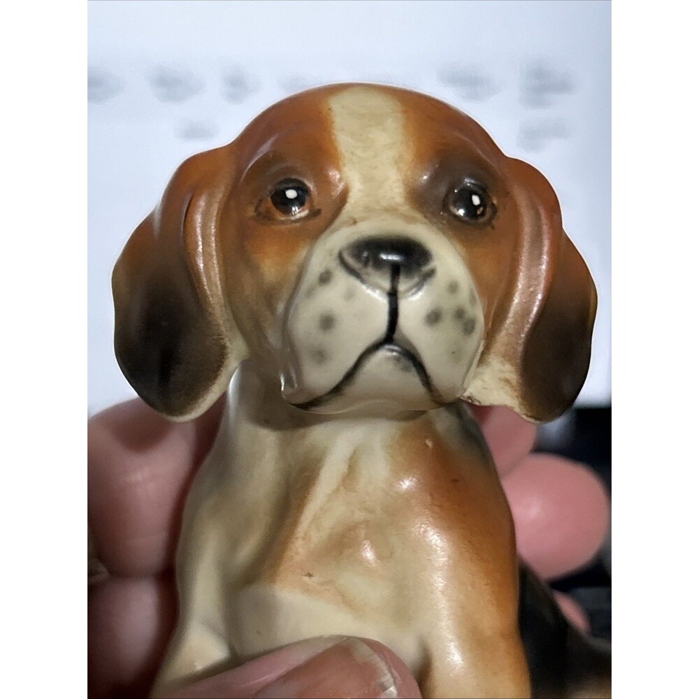 Vintage Lefton Beagle Puppy Dog Figurine